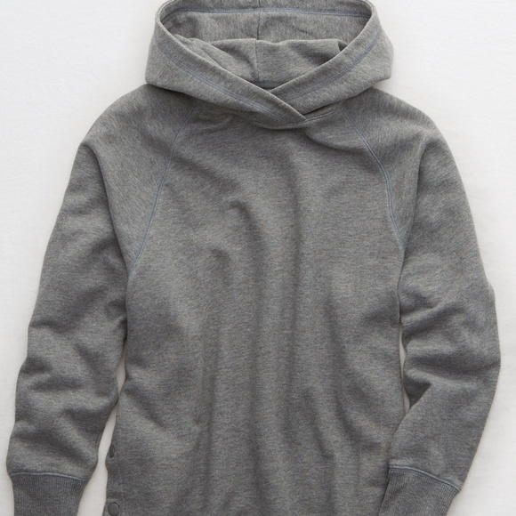 aerie side snap city hoodie